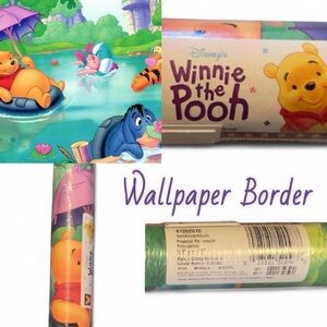 Disney Winnie the Pooh Colorful Wallpaper Border
